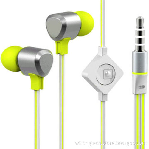 Microphone Earphone with Double Color, Wired, for Fashionable People